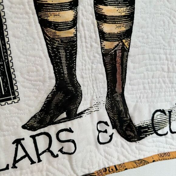 Halloween Skeleton Collars & Cuffs Costume Makers Ball Panel by J. Wecker Frisch - Picture 7 of 16